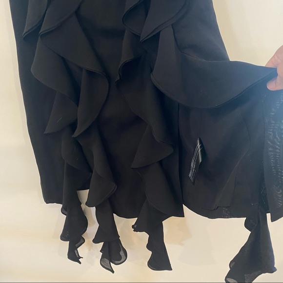 C/Meo Collective Black Cascade Ruffle Off the Shoulder Dress - Picture 8 of 10